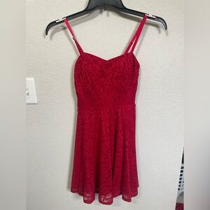 Lily Rose Scarlet Floral Dress